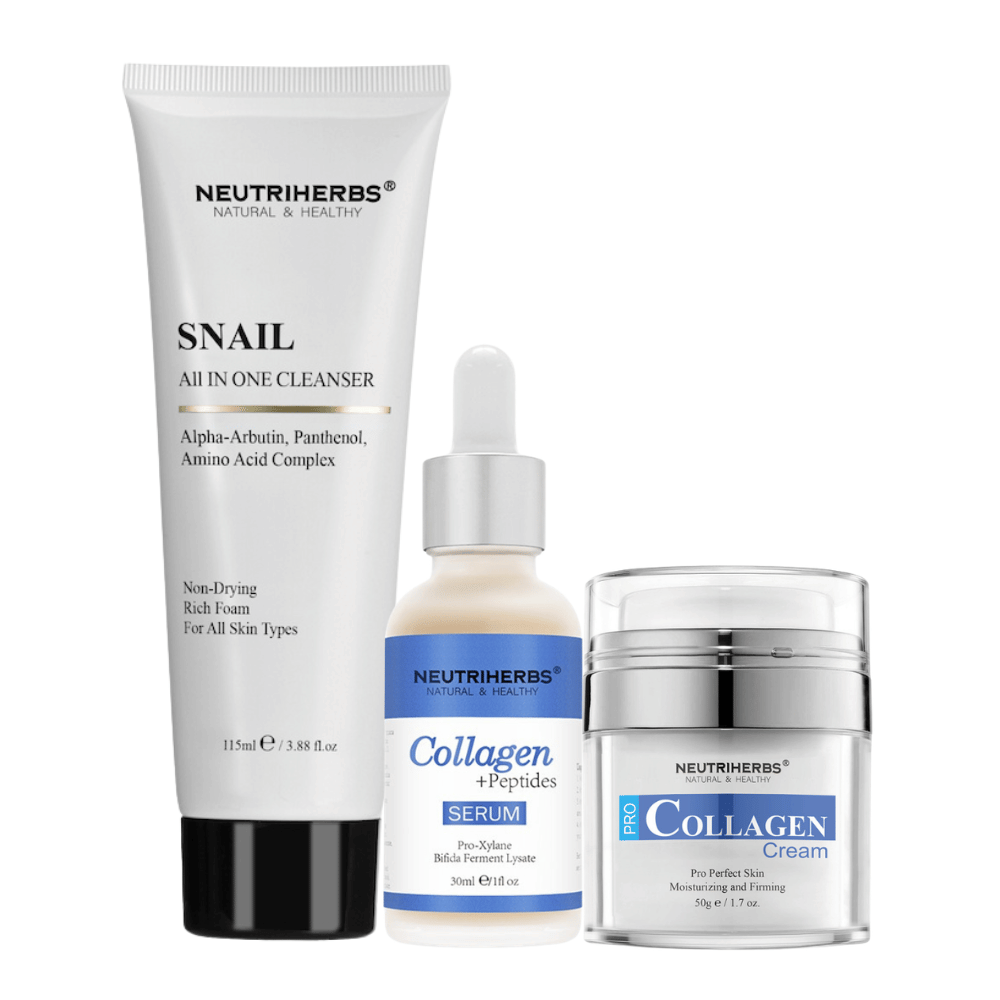 Firming Routine Kit med Collagen Peptide Serum, Pro Collagen Cream och Snail Cleanser
