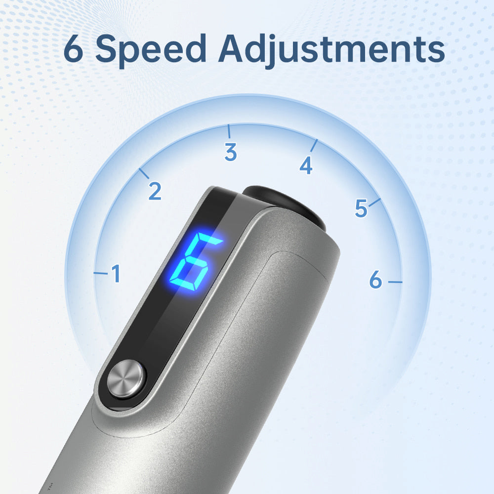 Dr. Pen M8S microneedling-penna med sex justerbara hastighetsnivåer och tydlig LED-display för precis hudbehandling.