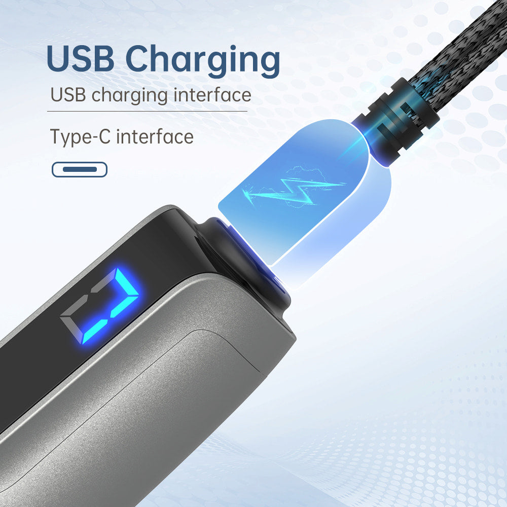 Dr. Pen M8S microneedling-penna med USB-C-laddning för snabb och smidig strömförsörjning.